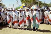 Procession during Timkat. Lalibela. Ethiopia.