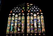 Window at cathedral. S-Hertogenbosch. Netherlands.