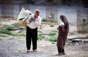 Local people at Kharanagh village. Iran.