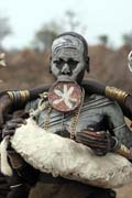 Mursi woman. South, Ethiopia.
