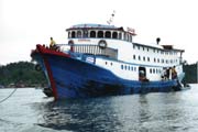 Ship which we used for travelling to Siberut island. Indonesia.