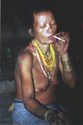 Mentawai woman. Siberut island. Indonesia.