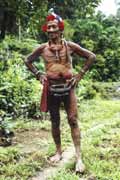 Mentawai man. Siberut island. Sumatra,  Indonesia.