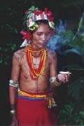 Mentawai woman. Siberut island. Sumatra,  Indonesia.