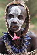 Karo woman. Ethiopia.