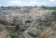 Diamond mining field in Cempaka. Kalimantan, Indonesia.