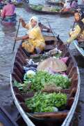 Floating market in Banjarmasin. Kalimantan,  Indonesia.