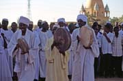 Waiting for whirling dervishes. Hamed-an Nil Mosque, Khartoum (Omdurman). Sudan.