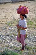 Coming back from fields. Tana Toraja area. Sulawesi, Indonesia.