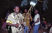 Music production of Bambara people. Mali.