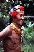 Mentawai man. Siberut island. Indonesia.