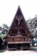 Traditional Batac house. Lake Toba, Samosir island. Indonesia.