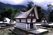 Batac tombs. Lake Toba, Samosir island. Indonesia.