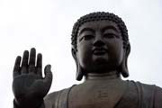 Tian Tan Buddha statue. Hong Kong.