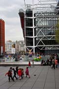 Fountain next to Pompidou Centre, Paris. France.
