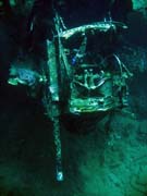 Diving around Togian islands, Kadidiri, plane wreck B24 from the 2nd World War sunken on Mai 3rd, 1945. Sulawesi,  Indonesia.