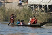 Traditional life at Inle Lake. Myanmar (Burma).