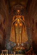 Buddha statue at the Temples of Bagan. Myanmar (Burma).