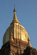 The Temples of Bagan cover an area of 16 square miles. The majority of its buildings were built in the 1000s to 1200s, during the time Bagan was the capital of the First Burmese Empire. Myanmar (Burma).