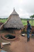 Upper floor of tata somba house. Boukoumb� area. Benin.