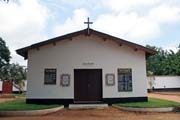 Church inside fort at Ouidah town. Benin.