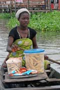 Morning floating market at Ganvi� town. Benin.