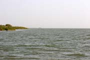 Entry of Chari river and view to the Lake Chad. Cameroon.
