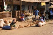 Street market at N'Gaound�r� town. Cameroon.