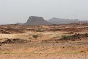 Landscape at Sahara desert at Air Mountain area. Niger.