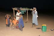 Evening at campement of nomad Tuareg. Sahara desert. Niger.