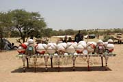 Preparation and decoration for Gerewol festival of Wodaab� tribe. Niger.
