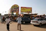 Street near small market (Petit Marche�) at Niamey capitol. Niger.