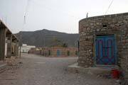 Street at main town Hadibu at Socotra (Suqutra) island near Qalansiyah town. Yemen.