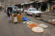 Market at Shibam-Kawkaban village. Yemen.