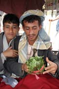Qat - favourite yemenis drug. Qat market at Sana city. Yemen.