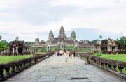 Main entrance to the Angkor Wat temple. Angkor Wat temples area. Cambodia.