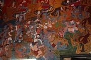 Wat Hua Lamphong, paintings in the temple interior, Bangkok, Thailand. Thailand.