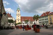 Bratislava central square. Slovakia.