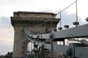 ?hain Bridge (Sz�chenyi L�nch�d), Budapest. Hungary.
