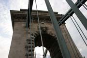 ?hain Bridge (Sz�chenyi L�nch�d), Budapest. Hungary.