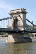 ?hain Bridge (Sz�chenyi L�nch�d), Budapest. Hungary.