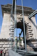 ?hain Bridge (Sz�chenyi L�nch�d), Budapest. Hungary.