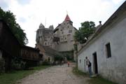 Pernstejn Castle, founded in 13th century is is one of the best-preserved Gothic-Renaissance forts in Europe. Nedvedice. Czech Republic.