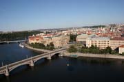 Awesome Prague panorama from balloon. Czech Republic.