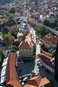 Awesome Prague panorama from balloon. Czech Republic.