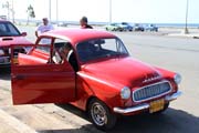 Old model of Czech car �koda, Havana. Cuba.