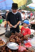 Local fruit salak, market at Tomoho village. Sulawesi, Indonesia.