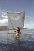 Traditional boat pirogue, Nosy Be. Madagascar.