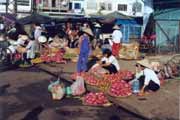 Morning market in Saigon. Vietnam.