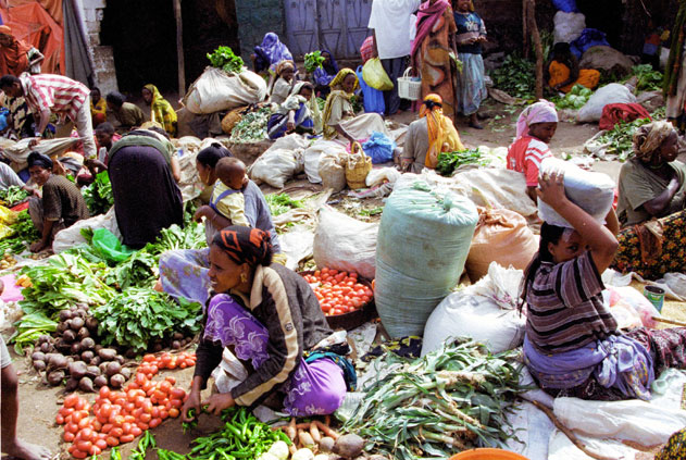 At the market at Dire Dawa. East,  Ethiopia.